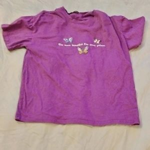 Purple graphic tee